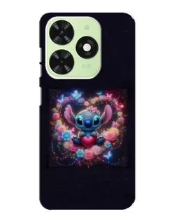 Чехол для TECNO Pop 8 с картинкой «Stitch в цветах» Чехол для TECNO Pop 8 с картинкой «Stitch в цветах»