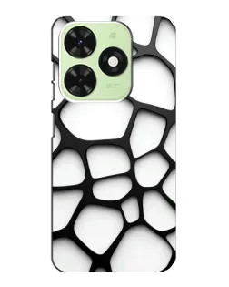 Чехол для TECNO Pop 8 с картинкой «Белая объемная сетка» Чехол для TECNO Pop 8 с картинкой «Белая объемная сетка»
