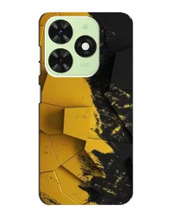 Чехол для TECNO Pop 8 с картинкой «Золотые осколки геометрии»