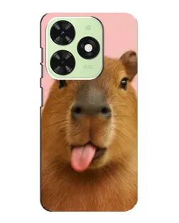 Чохол для TECNO Pop 8 з картинкою «Капібара з язиком» Чохол для TECNO Pop 8 з картинкою «Капібара з язиком»