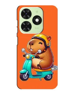 Чохол для TECNO Pop 8 з картинкою «Капібара на скутері» Чохол для TECNO Pop 8 з картинкою «Капібара на скутері»