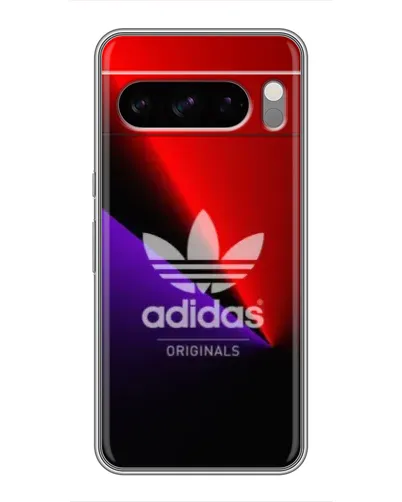 Чехол для TECNO Pop X с картинкой «Adidas Red Neon»