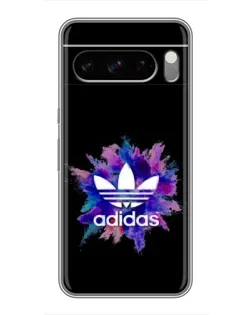 Чехол для TECNO Pop X с картинкой «Взрыв красок Adidas»