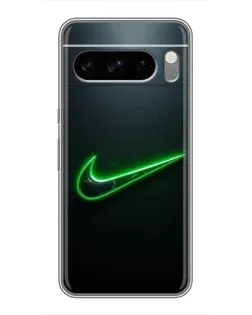 Чохол для TECNO Pop X з картинкою «Неоновий контур Nike»