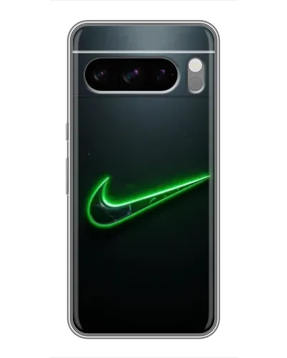 Чехол для TECNO Pop X с картинкой «Неоновый контур Nike» Чехол для TECNO Pop X с картинкой «Неоновый контур Nike»