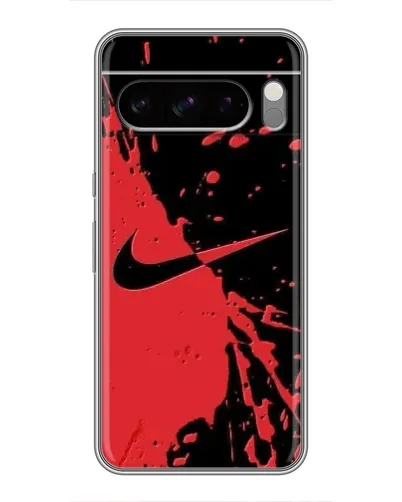 Чехол для TECNO Pop X с картинкой «Красные брызги Nike» Чехол для TECNO Pop X с картинкой «Красные брызги Nike»