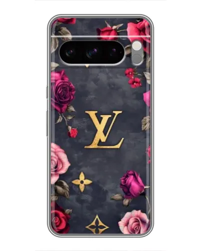 Чехол для TECNO Pop X с картинкой «Цветочный Louis Vuitton»