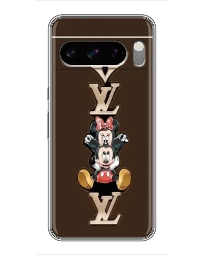 Чехол для TECNO Pop X с картинкой «LV и Микки Маус»