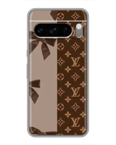 Чехол для TECNO Pop X с картинкой «Louis Vuitton — банты»