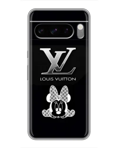 Чехол для TECNO Pop X с картинкой «LV и Минни Маус»