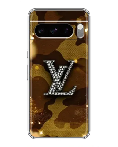 Чехол для TECNO Pop X с картинкой «Камуфляжный Louis Vuitton»