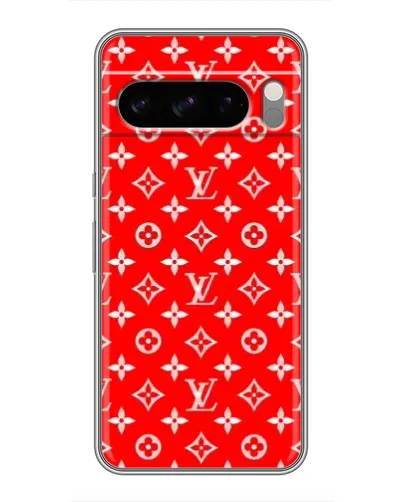 Чехол для TECNO Pop X с картинкой «Яркий паттерн LV»