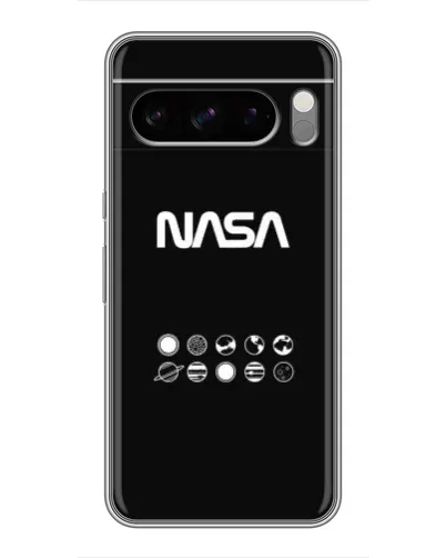Чехол для TECNO Pop X с картинкой «NASA — технический принт» Чехол для TECNO Pop X с картинкой «NASA — технический принт»