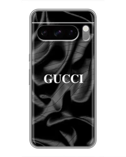 Чехол для TECNO Pop X с картинкой «Gucci — шелковые волны»