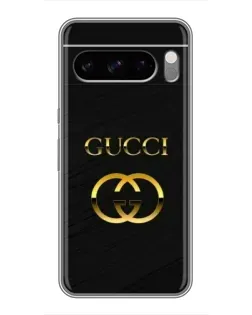 Чехол для TECNO Pop X с картинкой «Золотой логотип Gucci»