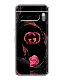 Чехол для TECNO Pop X с картинкой «Gucci — неоновая роза»