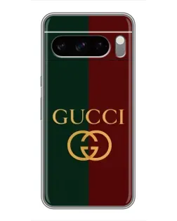 Чехол для TECNO Pop X с картинкой «Gucci — темно-зеленый градиент»