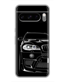 Чохол для TECNO Pop X з картинкою «Темний силует BMW»