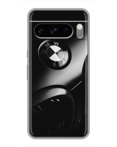 Чохол для TECNO Pop X з картинкою «Емблема BMW — макро»