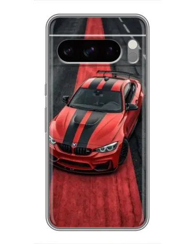 Чохол для TECNO Pop X з картинкою «BMW на червоній доріжці»