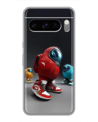 Чехол для TECNO Pop X с картинкой «Among Us — 3D стиль»