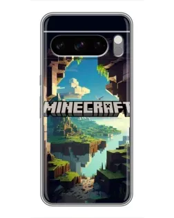 Чехол для TECNO Pop X с картинкой «Пещера Майнкрафт» Чехол для TECNO Pop X с картинкой «Пещера Майнкрафт»