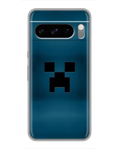 Чехол для TECNO Pop X с картинкой «Крипер текстура»