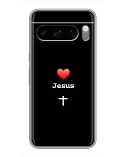 Чехол для TECNO Pop X с картинкой «Сердце - Jesus»