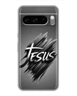 Чехол для TECNO Pop X с картинкой «Надпись Jesus Graffiti»