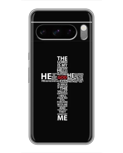 Чехол для TECNO Pop X с картинкой «Текстовый крест» Чехол для TECNO Pop X с картинкой «Текстовый крест»