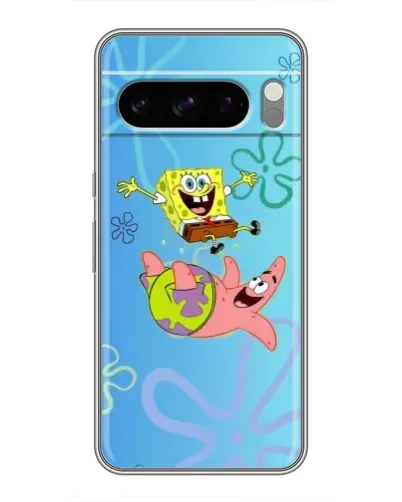 Чехол для TECNO Pop X с картинкой «Спанч Боб и Патрик»