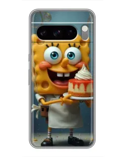 Чехол для TECNO Pop X с картинкой «Повар Спанч Боб»