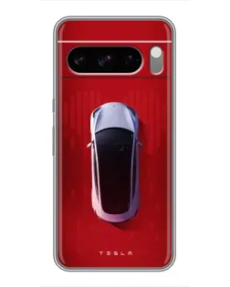 Чохол для TECNO Pop X з картинкою «Tesla Top View»