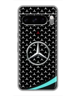 Чохол для TECNO Pop X з картинкою «Mercedes — бірюзовий акцент»