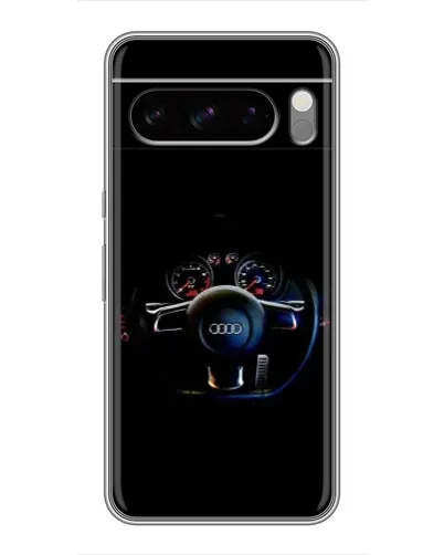 Чехол для TECNO Pop X с картинкой «Салон Audi — руль» Чехол для TECNO Pop X с картинкой «Салон Audi — руль»