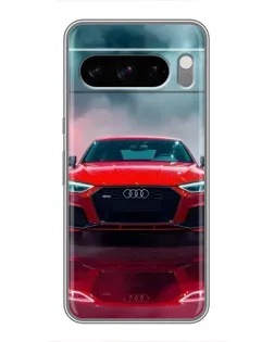 Чехол для TECNO Pop X с картинкой «Audi RS — красный стиль»