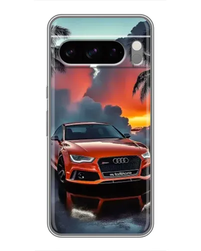 Чехол для TECNO Pop X с картинкой «Audi — закат» Чехол для TECNO Pop X с картинкой «Audi — закат»