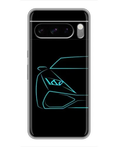Чохол для TECNO Pop X з картинкою «Блакитний силует Lamborghini» Чохол для TECNO Pop X з картинкою «Блакитний силует Lamborghini»