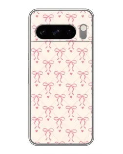 Чехол для TECNO Pop X с картинкой «Розовые бантики Coquette»
