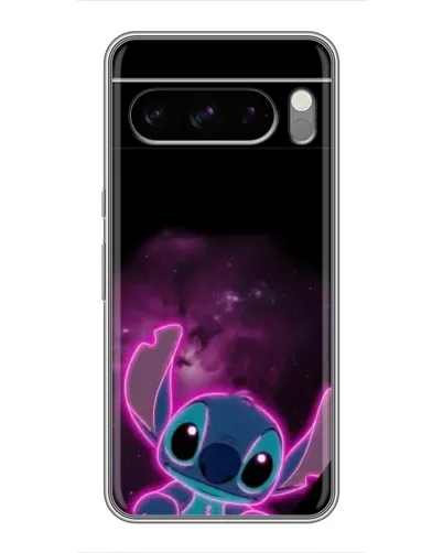 Чехол для TECNO Pop X с картинкой «Неоновый Stitch»