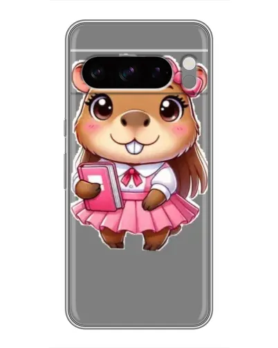 Чохол для TECNO Pop X з картинкою «Дівчинка капібара»