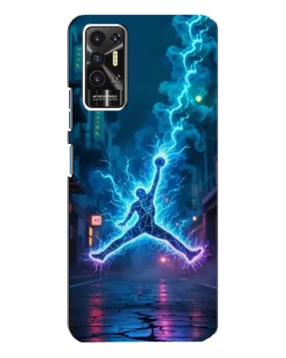 Чохол для TECNO Pova 2 (LE7n) з картинкою «Jordan Gold Jumpman»