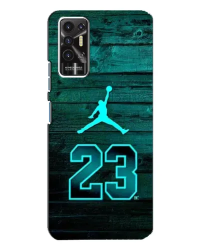 Чохол для TECNO Pova 2 (LE7n) з картинкою «Jordan Cyan 23»