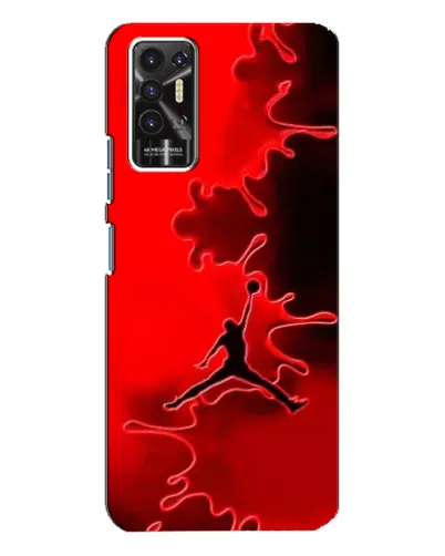 Чохол для TECNO Pova 2 (LE7n) з картинкою «Jordan Red Smoke»