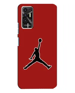 Чохол для TECNO Pova 2 (LE7n) з картинкою «Jordan Red Back»