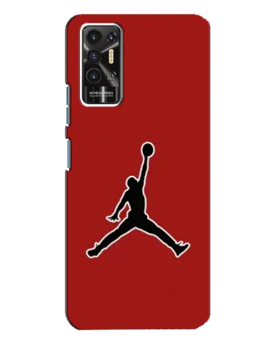 Чохол для TECNO Pova 2 (LE7n) з картинкою «Jordan Red Back»