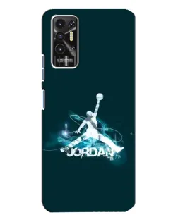 Чохол для TECNO Pova 2 (LE7n) з картинкою «Jordan Blue Fire»