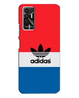 Чохол для TECNO Pova 2 (LE7n) з картинкою «Ретро блоки Adidas»