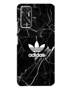 Чохол для TECNO Pova 2 (LE7n) з картинкою «Білий мармур Adidas»