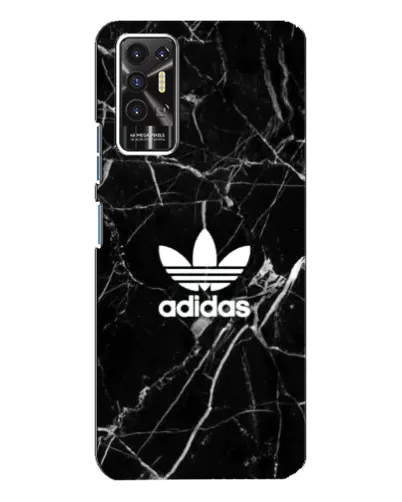 Чохол для TECNO Pova 2 (LE7n) з картинкою «Білий мармур Adidas»